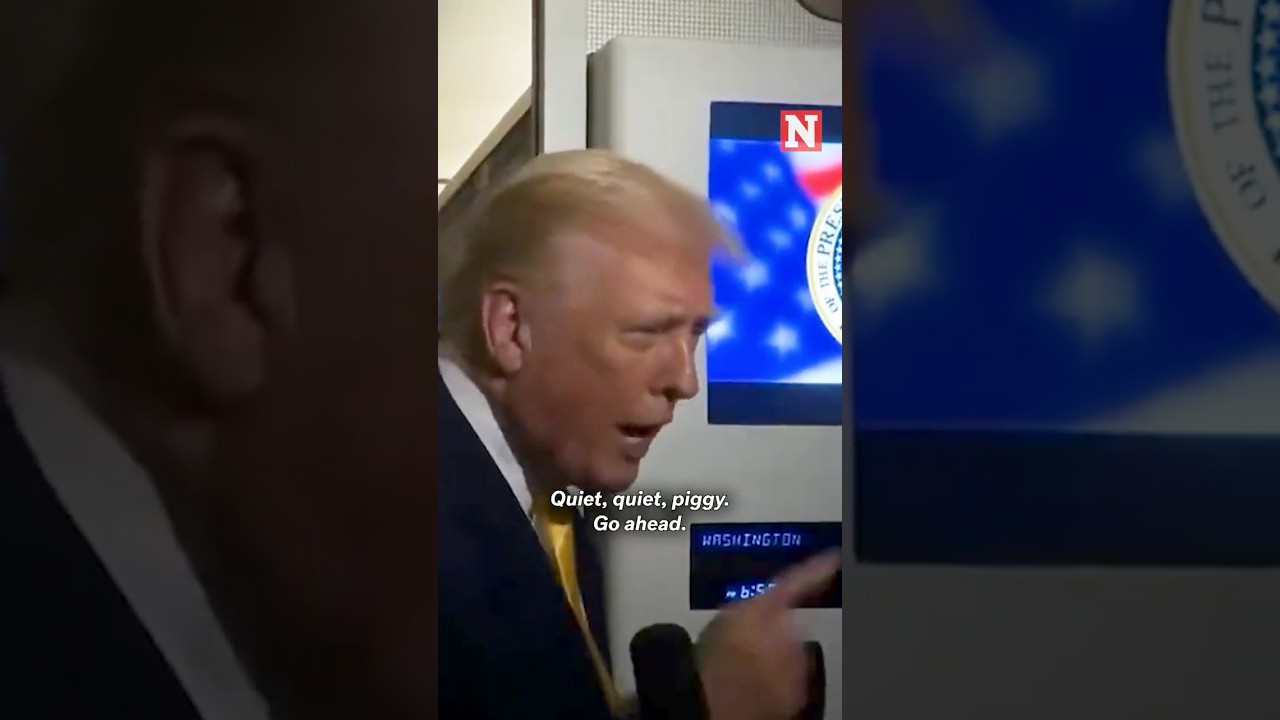 Trump Tells Reporter 'Quiet, Piggy' When Asked About Epstein Files