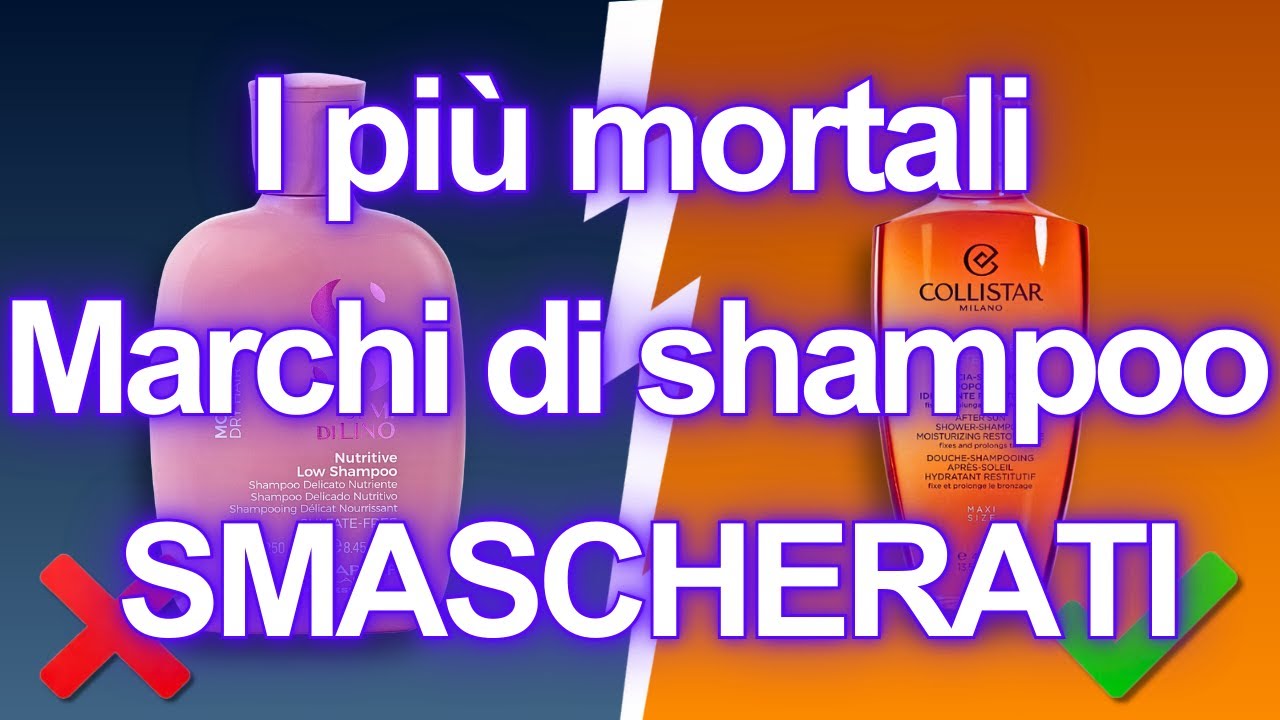 7 shampoo da EVITARE AD OGNI COSTO e alcuni che sono SICURI