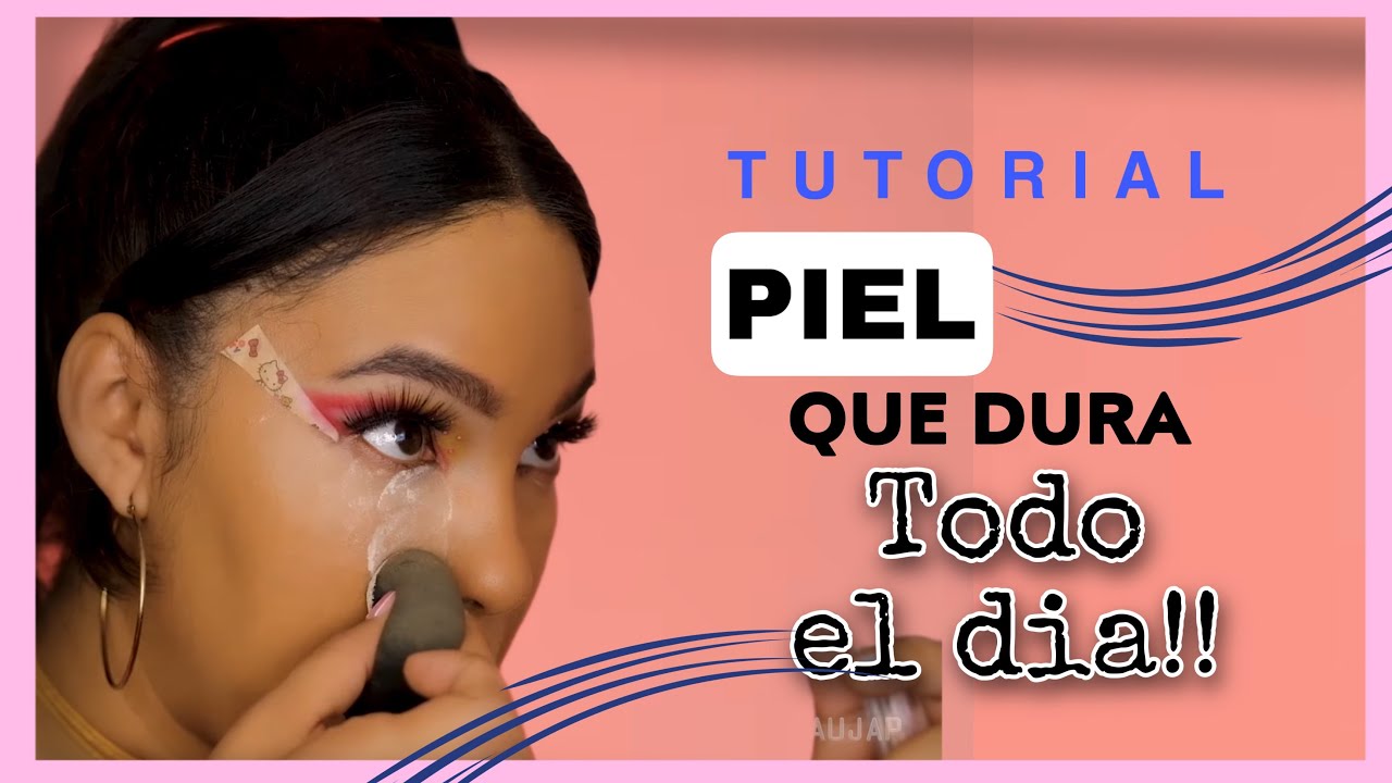 TUTORIAL PIEL DURADERA! #maquillajecolombiano #kinderdelmaquillaje
