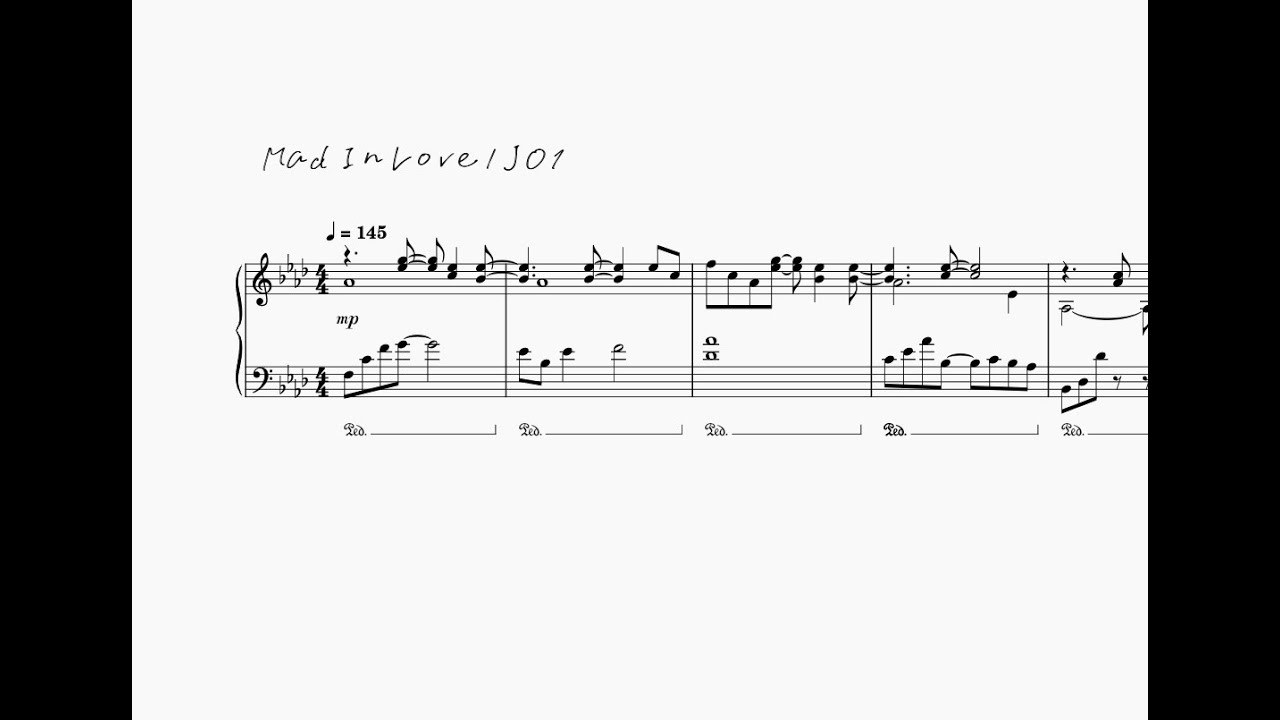 【ピアノソロ】Mad In Love/JO1
