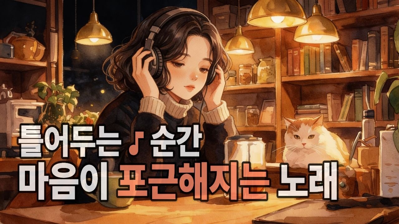 눈 내리는 버스 창가, 혼자 타고 가는 길 위의 노래 | 담비룸 겨울 감성
