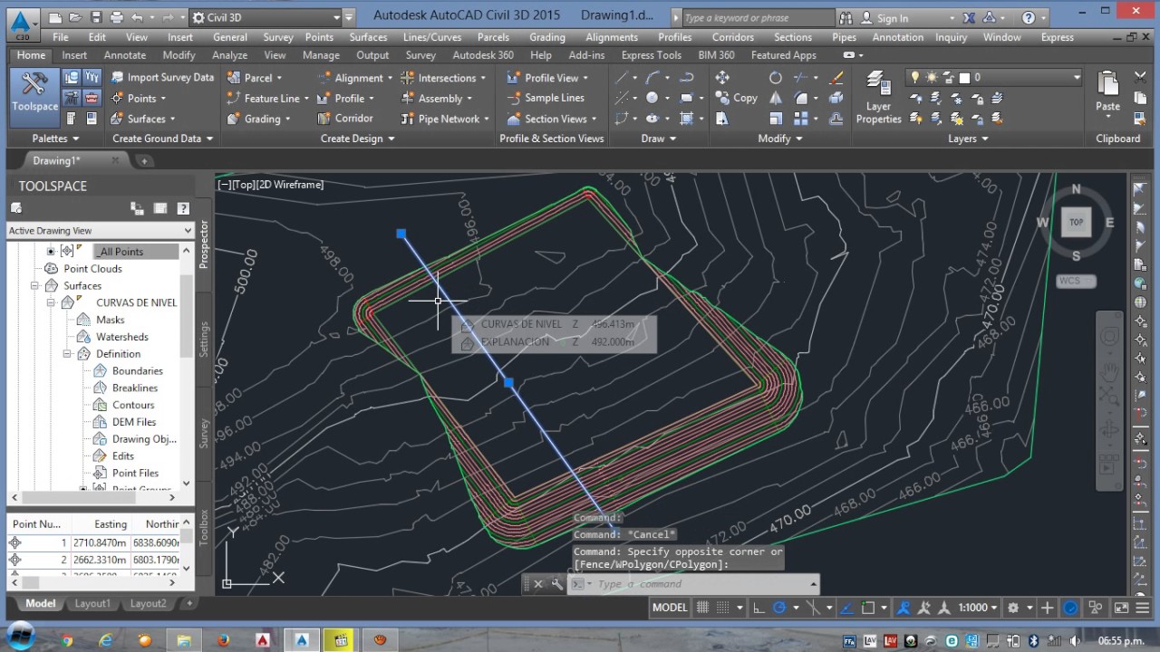 COMO CALCULAR EL VOLUMEN DE CORTE Y RELLENO DE UNA EXPLANACION CON EL CIVIL 3D - VIDEO CORREGIDO