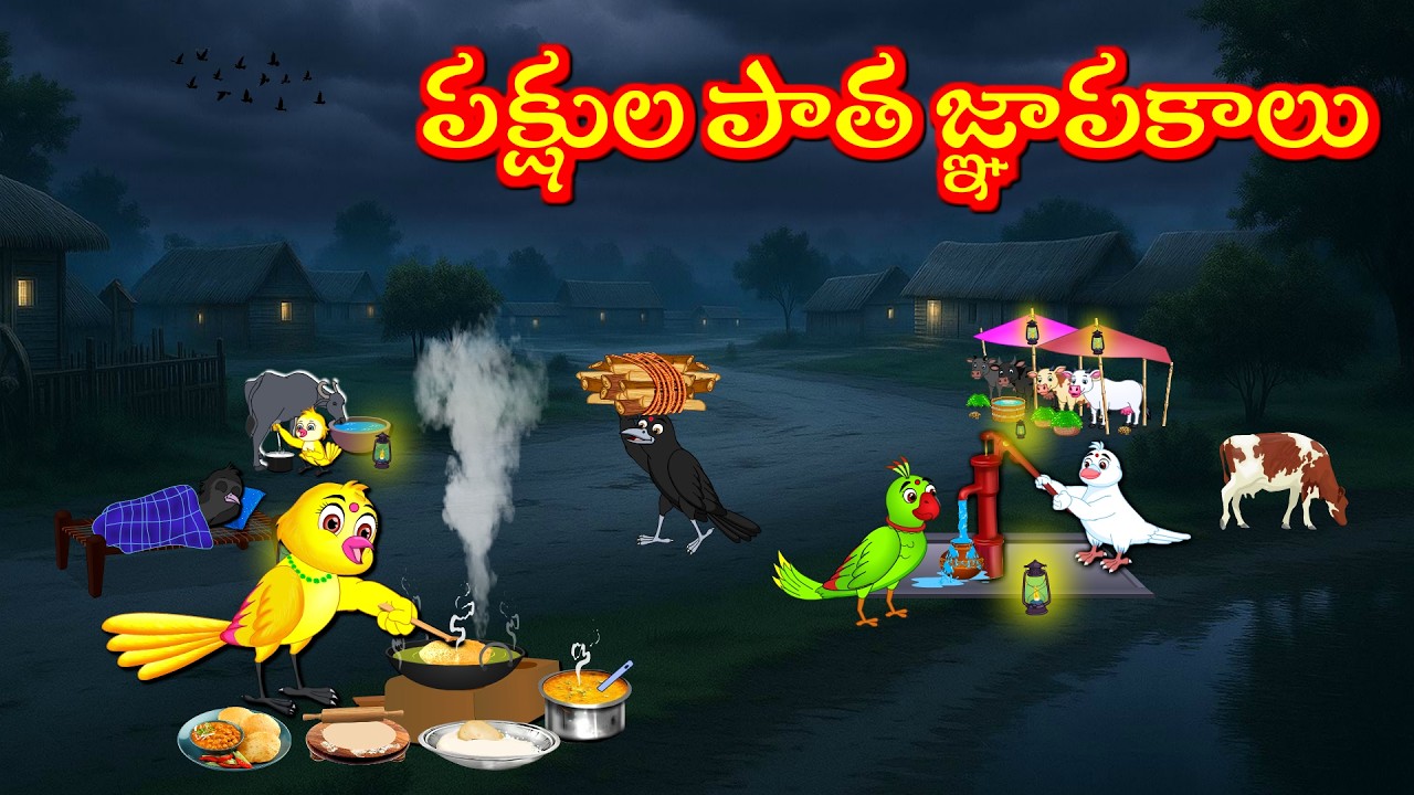 పక్షుల పాత జ్ఞాపకాలు  - Telugu Moral Stories | Telugu Kathalu | Tuni Cartoon  Stories Telugu