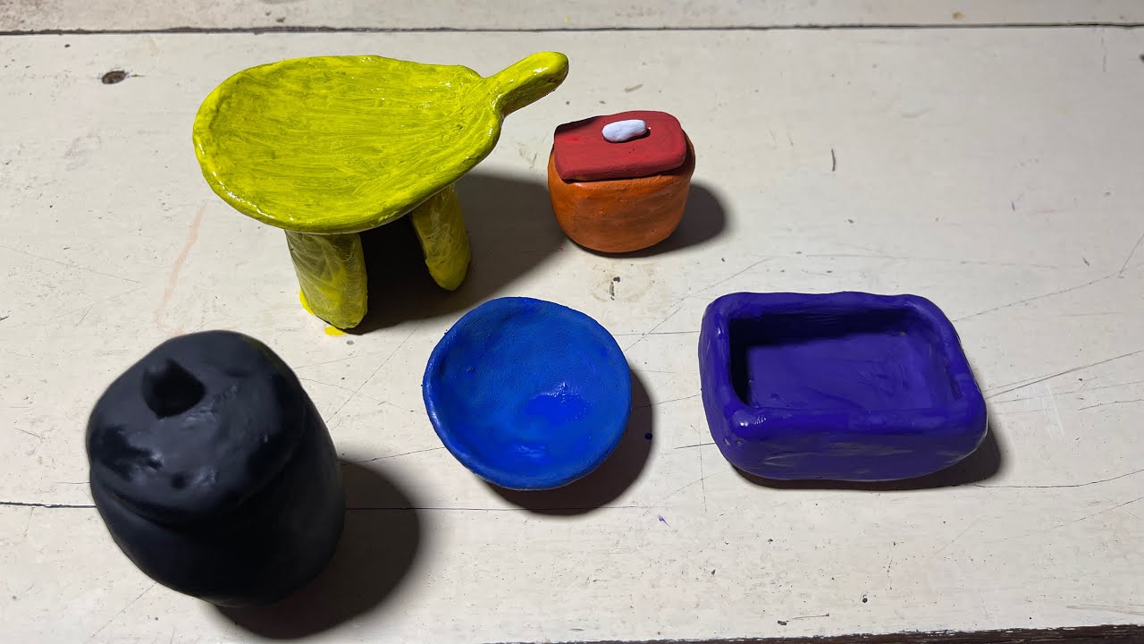Handmade Mini Clay Pots and Dishes | Creative Clay Art for Beginners