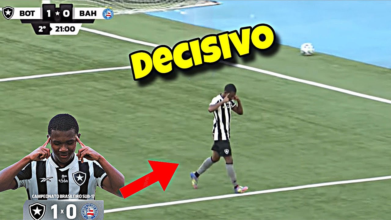 Botafogo vs Bahia - campeonato brasileiro sub 17 (melhores momentos)