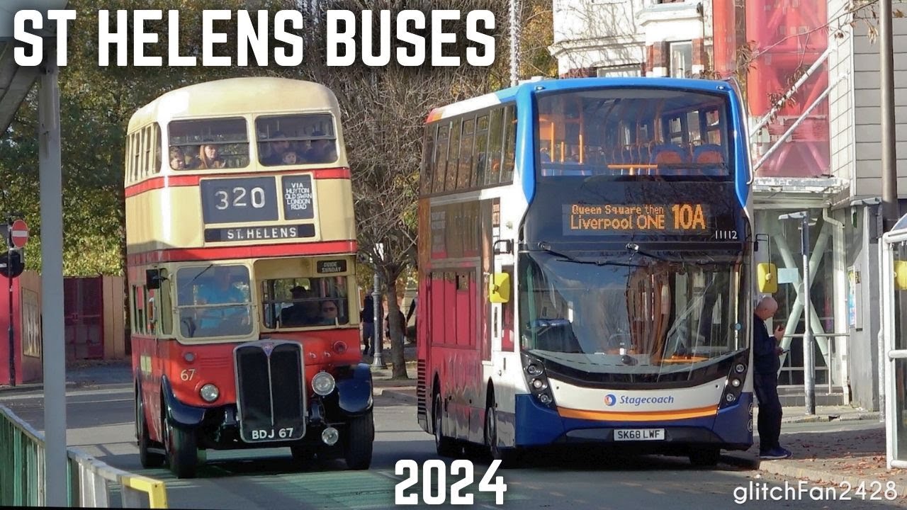 Buses in St Helens, England 2024