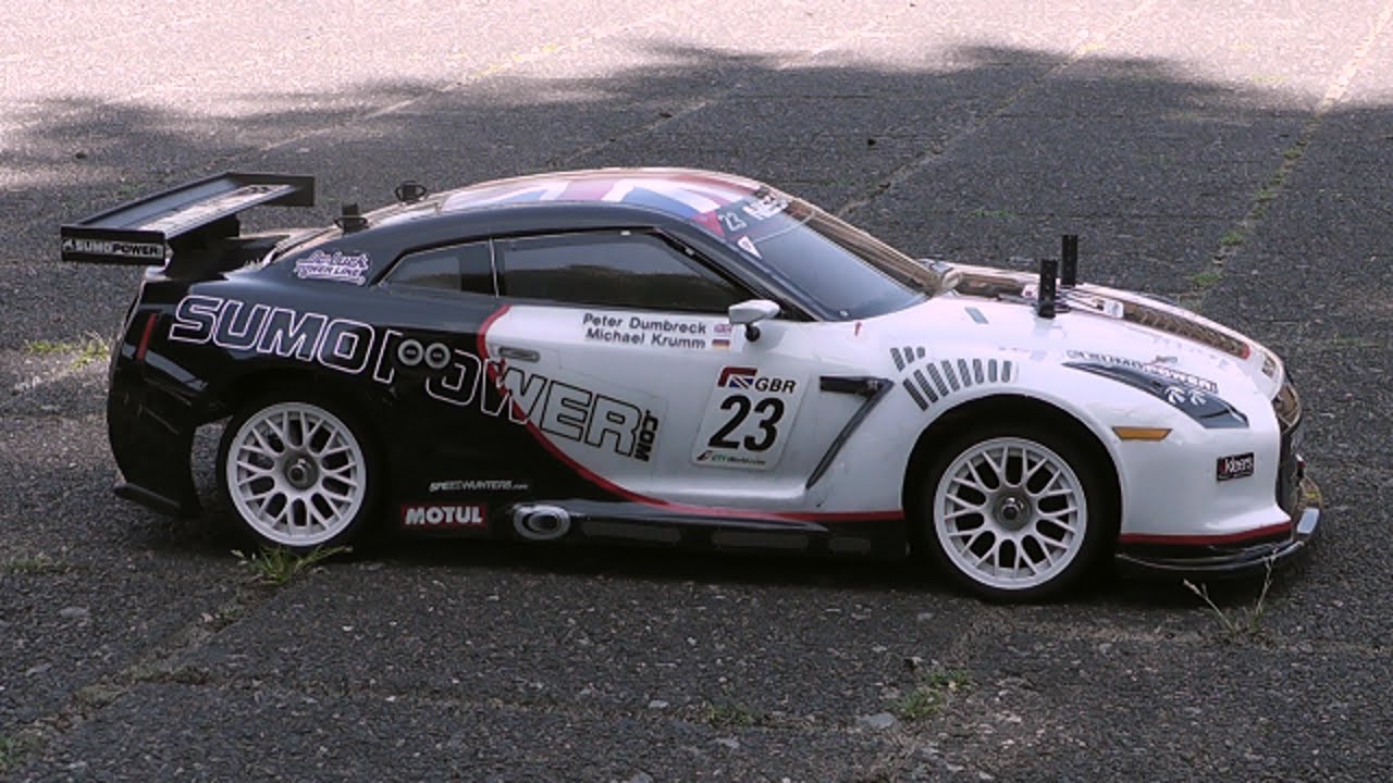Tamiya XV-01 Nissan GT-R Sumo Power GT on Test Track