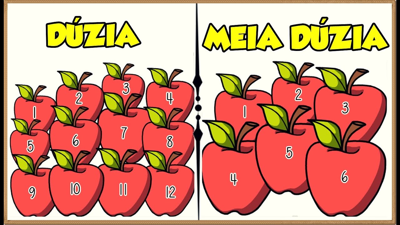 Dúzia e Meia Dúzia || O que é uma dúzia e meia dúzia? | Aprendendo quantidades |