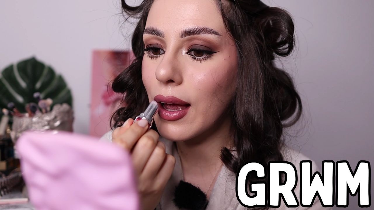 Chit chat old school Get Ready With Me ❤️ Incerc să-mi ondulez părul, make-up și outfit