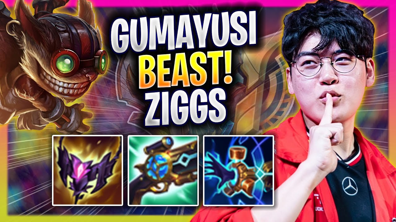 GUMAYUSI IS A BEAST WITH ZIGGS! - T1 Gumayusi Plays Ziggs ADC vs Ashe! | Season 2025