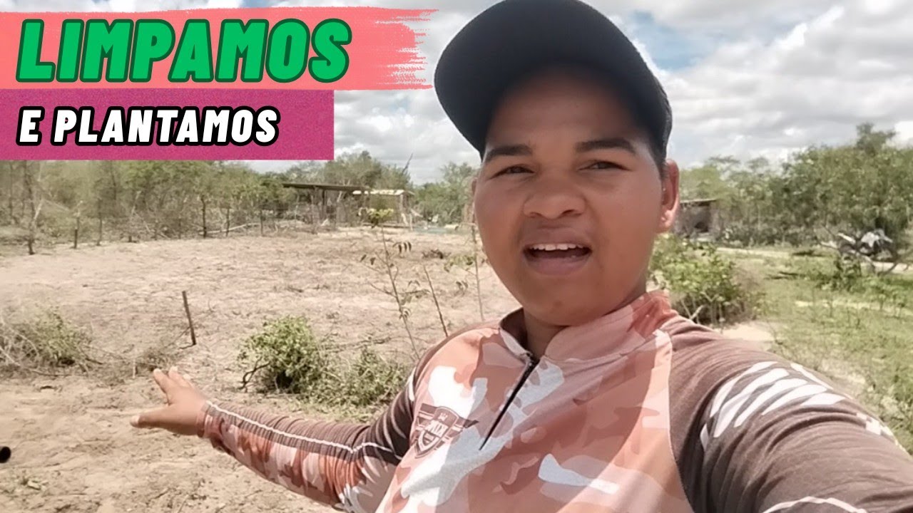 Preparamos a terra para plantar milho e feijão de corda