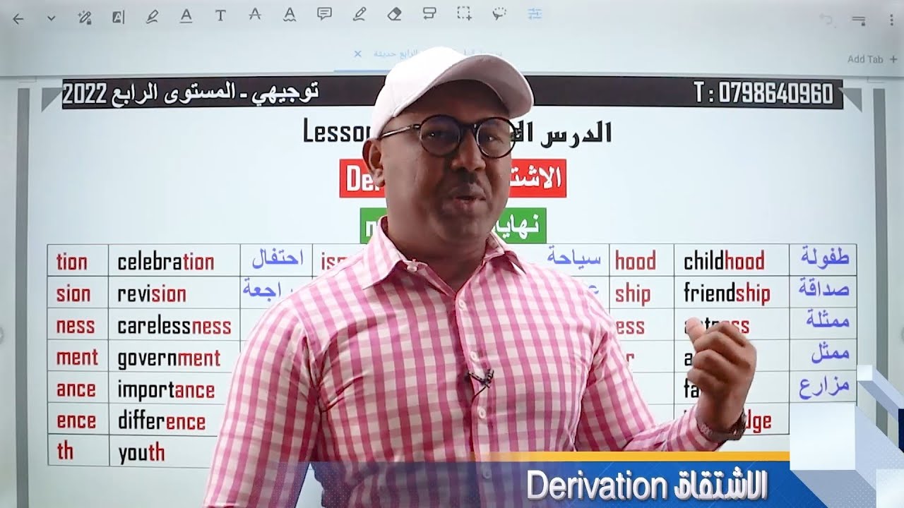 الاشتقاق Derivation توجيهي اردني جيل 2006