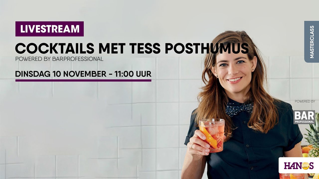 Livestream #13 | Cocktails met Tess Posthumus 🍸🍹