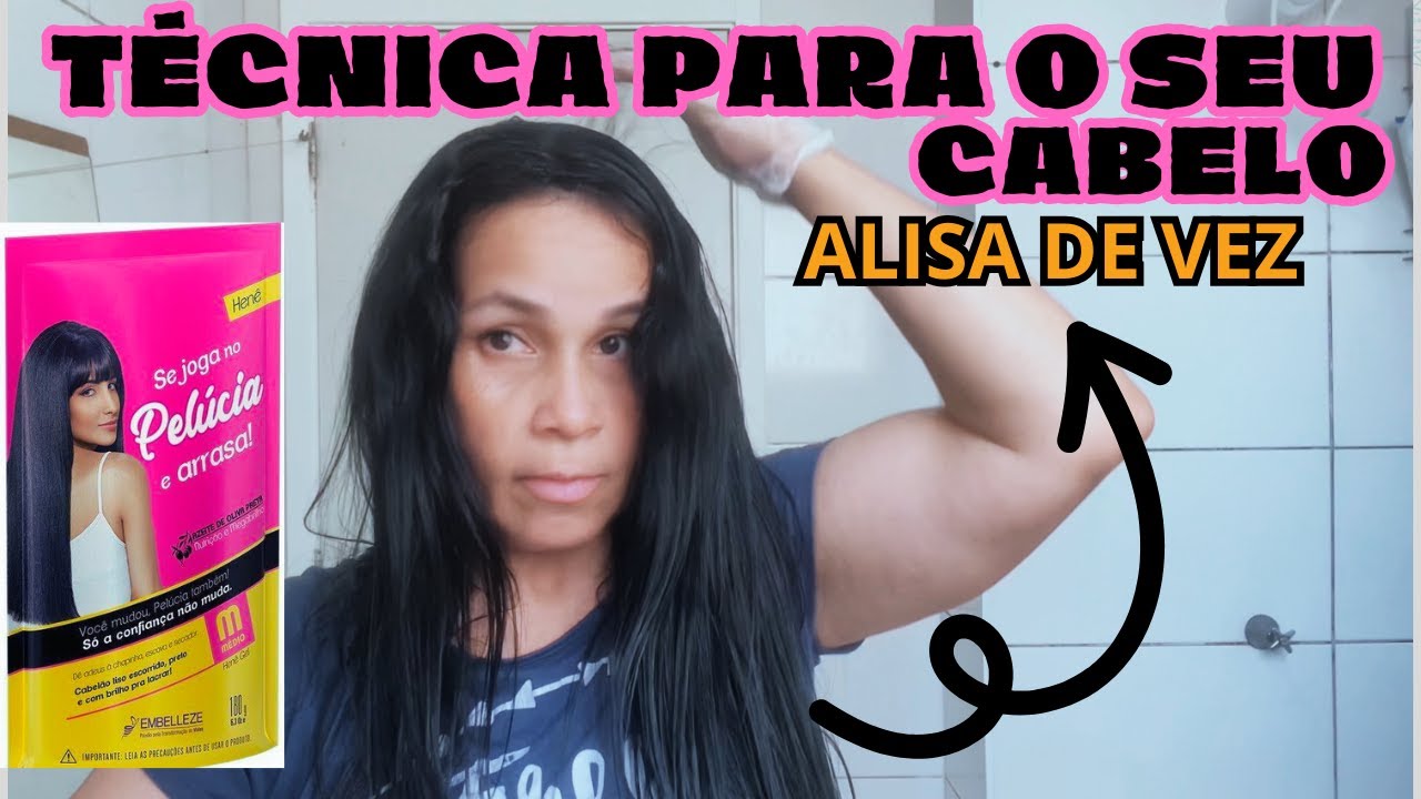 O SEGREDO INFALÍVEL, A TÉCNICA (Massagear a Raiz) que Faz o Henê Alisar **DE VEZ**!