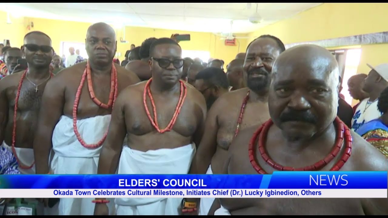 Okada Town Celebrates Cultural Milestone, Initiates Chief (Dr.) Lucky Igbinedion, Others