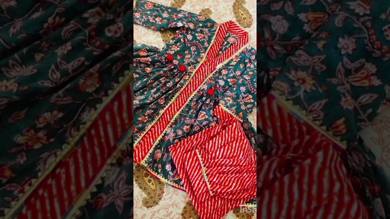 Baby girls shalwar kameez/frocks/pajamas/Capri/ dress designing with lace#shorts#baby#babygirl