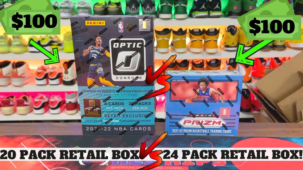 2021/22 Panini Donruss Optic Basketball Retail 20-Pack Box vs Prizm 24 Pack Retail Box!