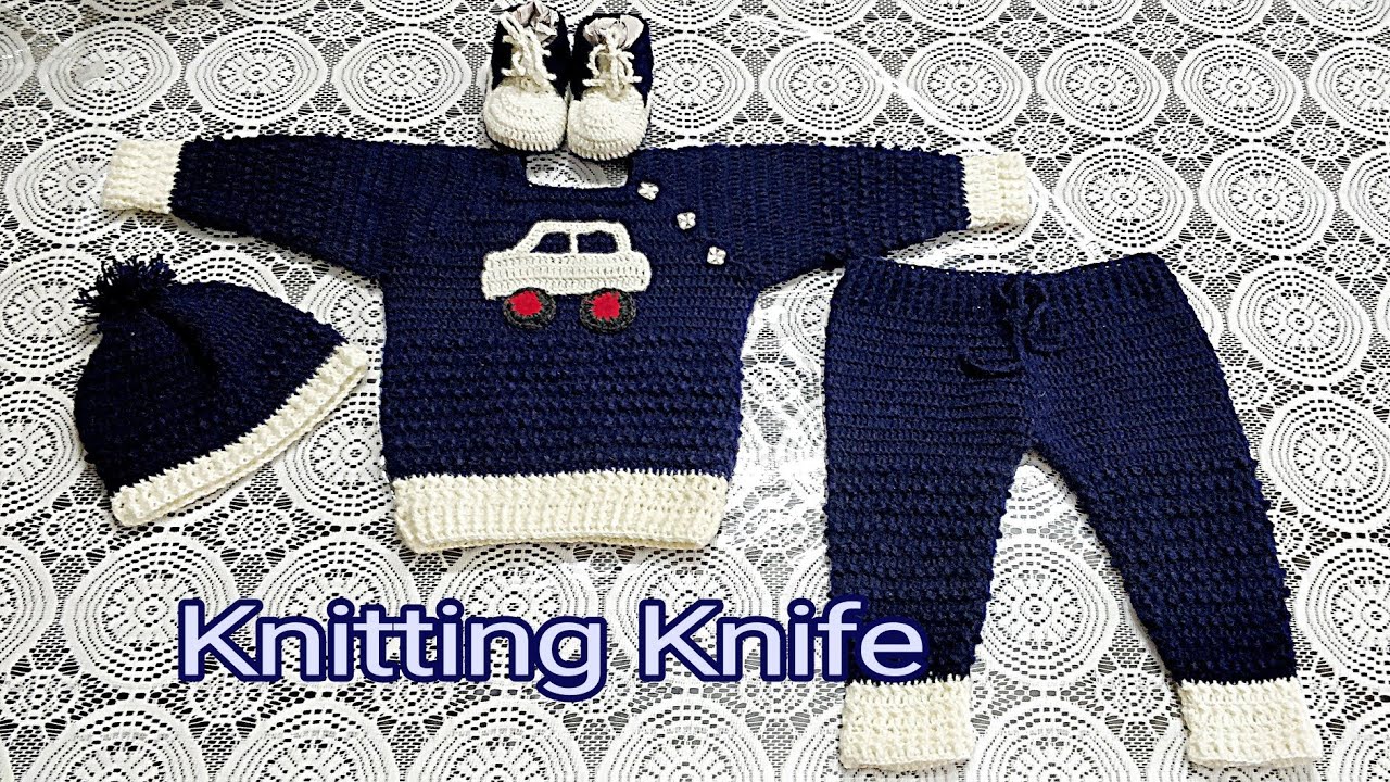 Crochet Baby Boy Full Suit.
