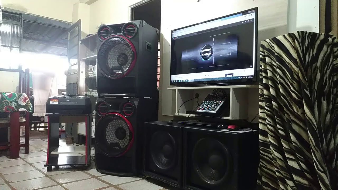 LG CK99, sub grave monstro, com sub subsonic NHL PRO SOUND.