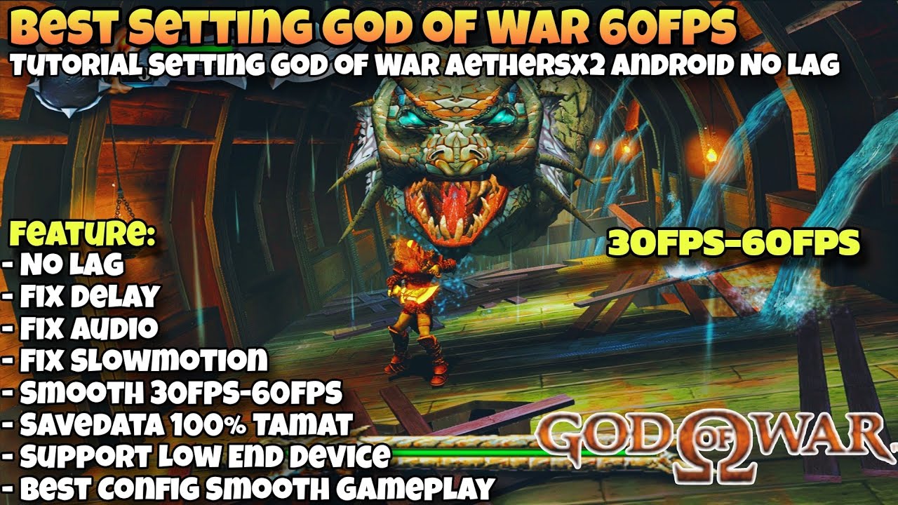 Tutorial Best Setting God Of War Aethersx2 di Android | Setting God Of War 1 Aethersx2 No Lag 60FPS