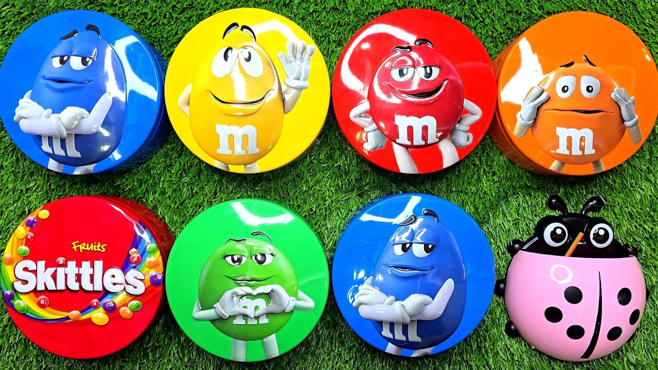 Most Satisfying ASMR Candy Tins 🍬 | Skittles & M&M’s (No Eating)🧠