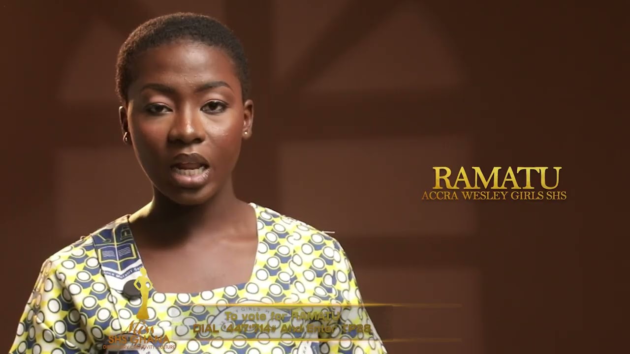 Ramatu from Accra Wesley Girls High School, representing Northern Region.
