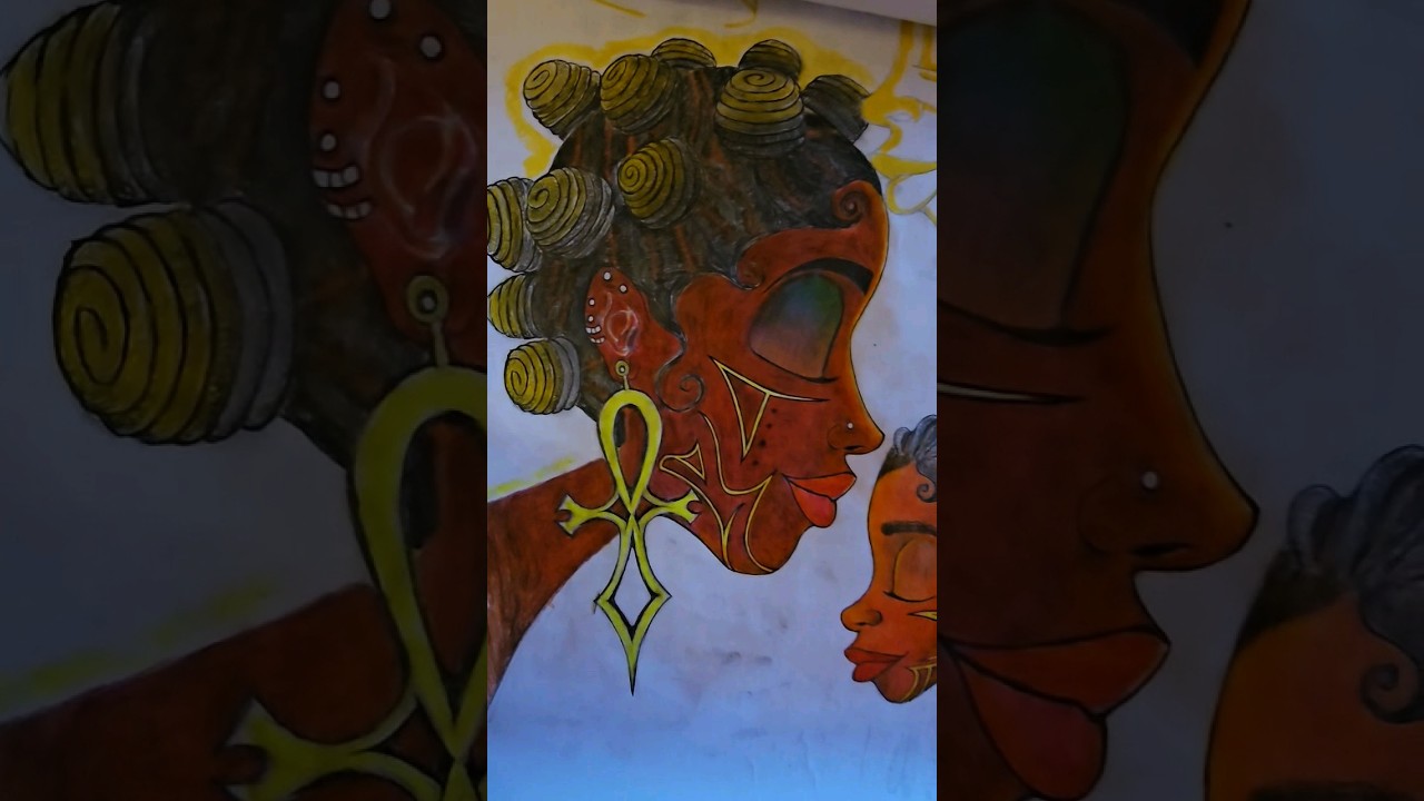 African Braids Artwork. #howtodraw #hastyleart #africanbraids #blackisbeautifulart