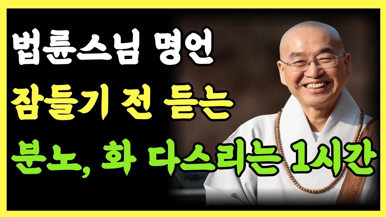 [법륜스님] 잠들기전 듣는 따뜻한 위로1시간ㅣ 분노, 불안 , 화 , 잠들기전 다스리기 ㅣ부처님 말씀