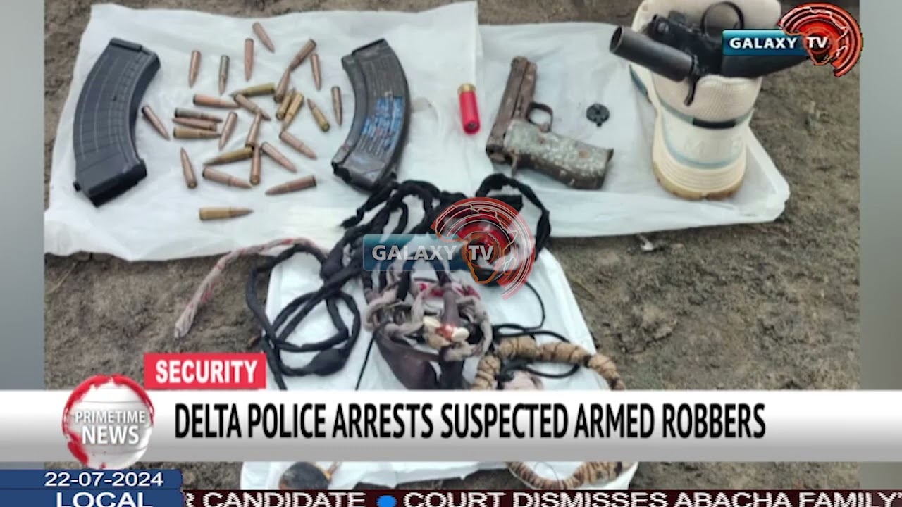 DELTA POLICE ARRESTS SUSPECTED ARMED ROBBERS
