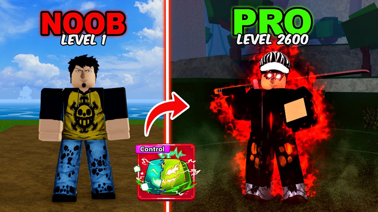 Noob to Pro as Law using the Control Fruit in Blox Fruits! Level 1 to Max Level