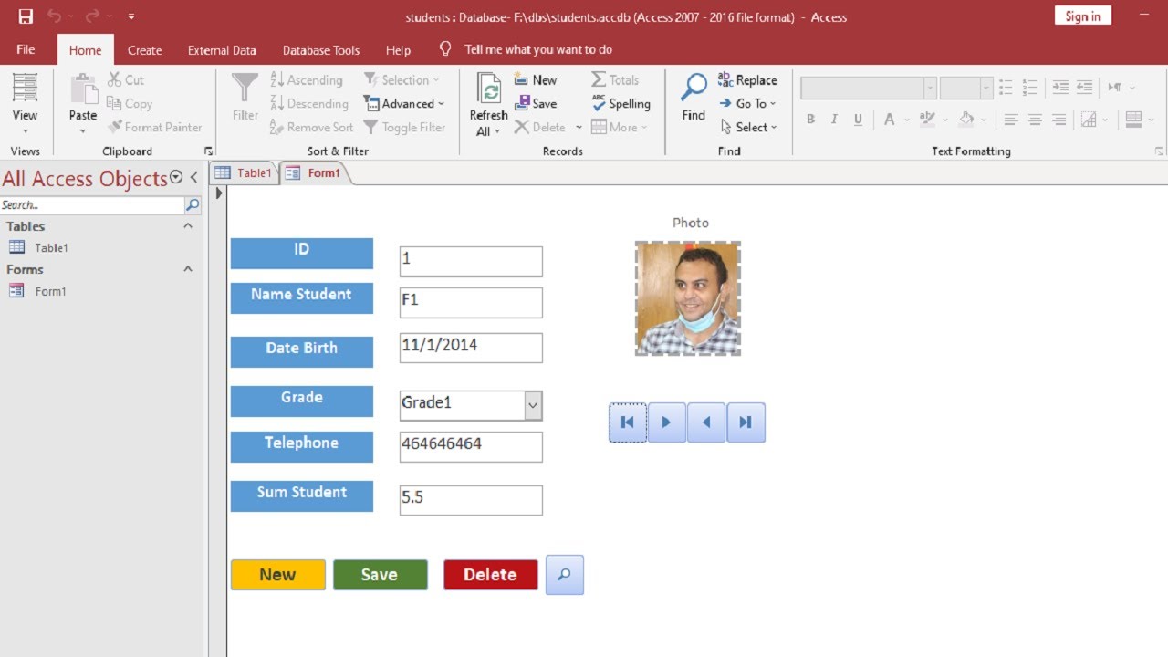 How to create a full MS Access data entry form in just minutes (without using VBA)