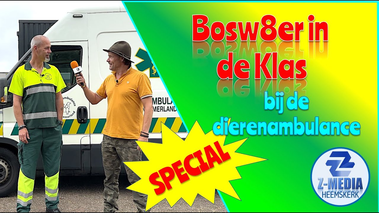 Bosw8er In De Klas Special: Op Bezoek Bij De Dierenambulance (4k)