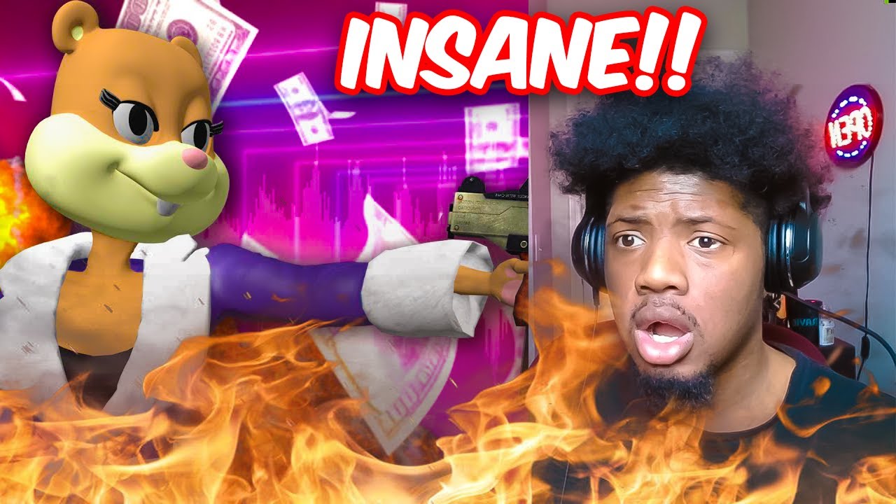SANDY AND DANKTON BEEF IS CRAZY! GLORB & Sandy Thee Squirrel - MHMM (OFFICIAL MUSIC VIDEO) reaction