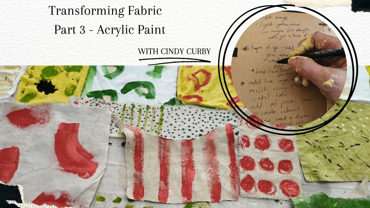 Transforming Fabric  with Acrylic Paint