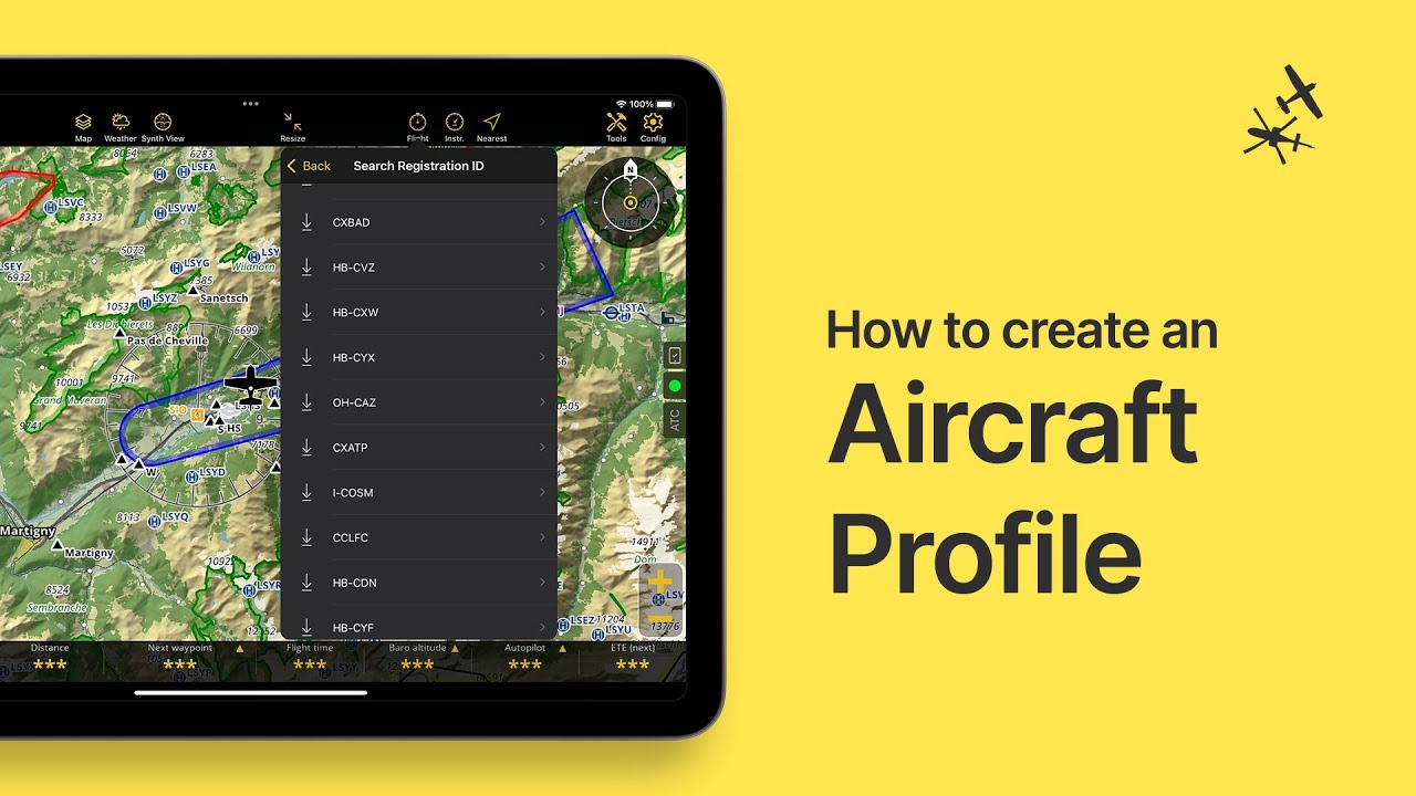 How to set up an Aircraft Profile using our new database!