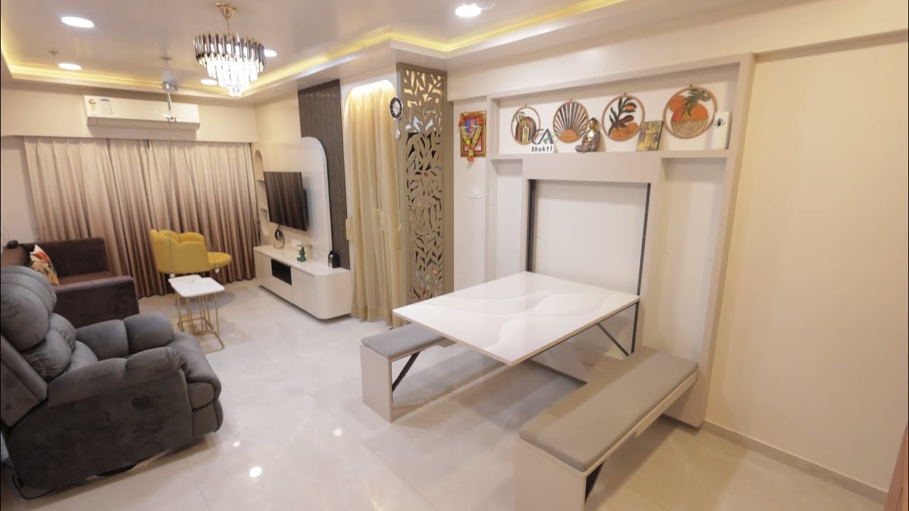 2 BHK || 620 Sq. Ft.  Carpet || Ghatkopar, Mumbai || Interior by DS Interiors