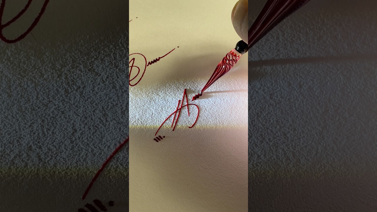 How to sign the letter A #signature #viral #viralvideo #video