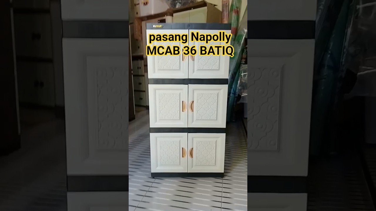 cara pasang lemari plastik Napolly MCAB 36 BATIQ