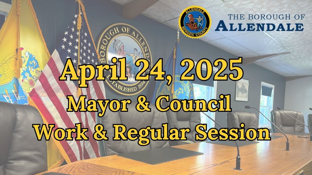Mayor & Council Work & Regular Session - April 24, 2025