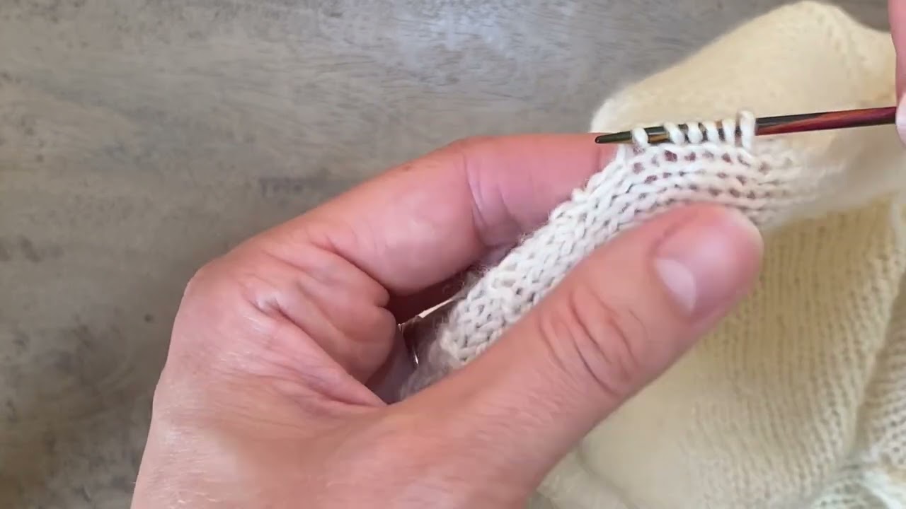 Picking Up Stitches along a Selvage Edge