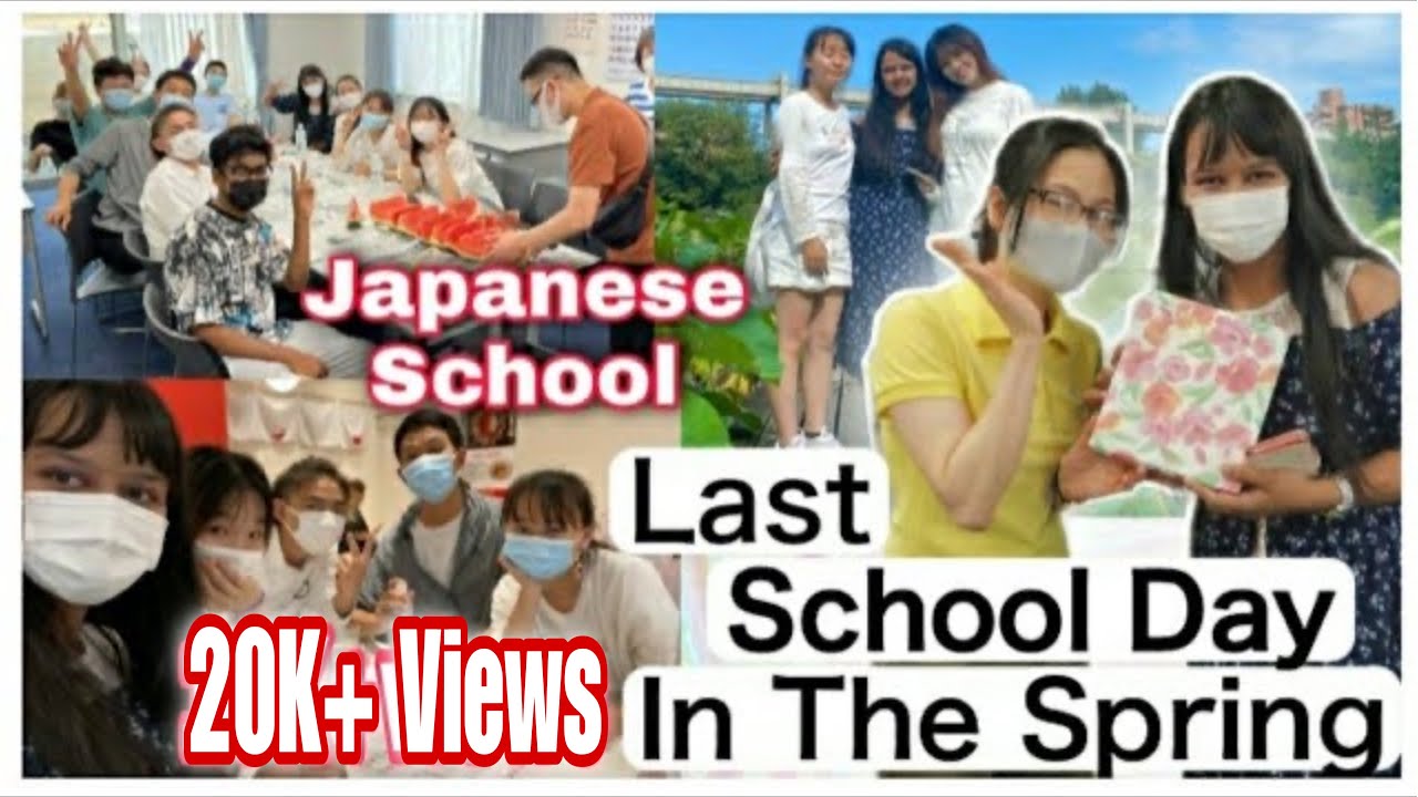 Japanese School | Last Day | වසන්ත කාලයෙන් දවසක් | Srilankan | Sashini's Japanese School Life Vlog#3