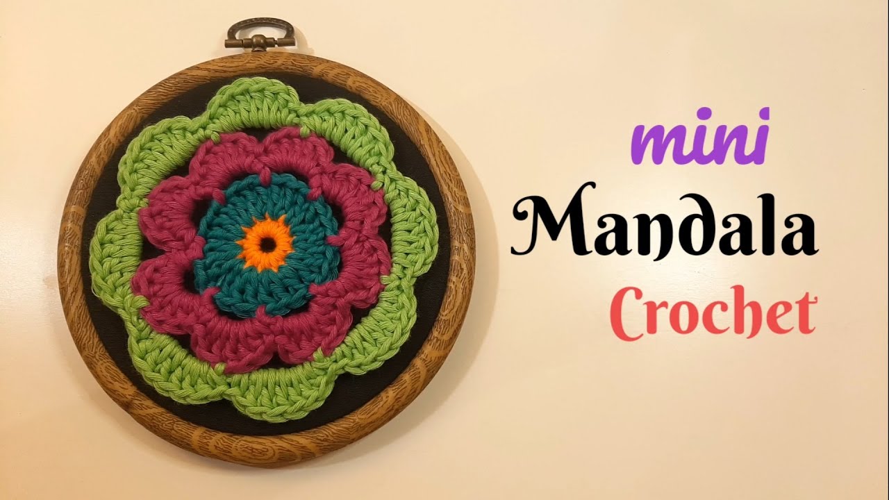Mini mandala crochet | rajutan mini mandala