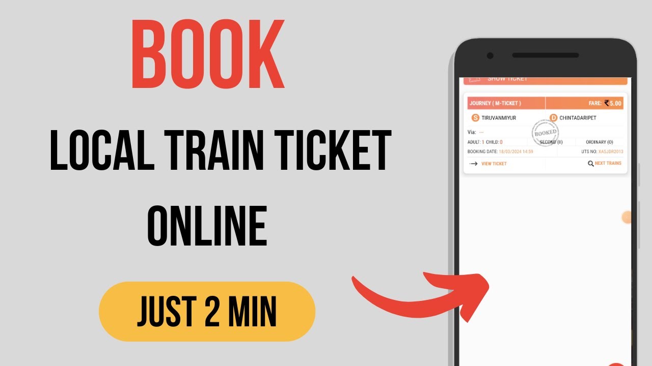 How To Use UTS App | How To Book Local Train Ticket Online | Tamil | 2025
