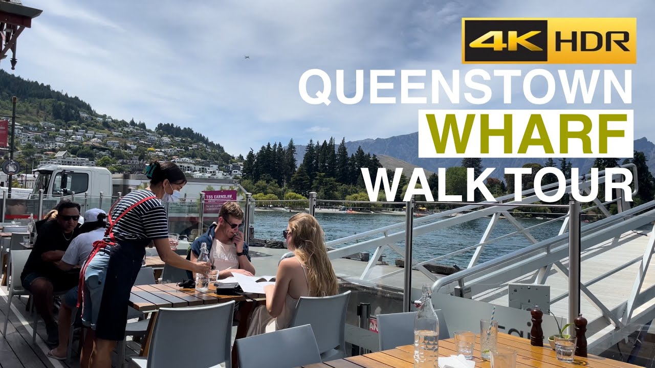 Queenstown Wharf Walking Tour New Zealand 4K