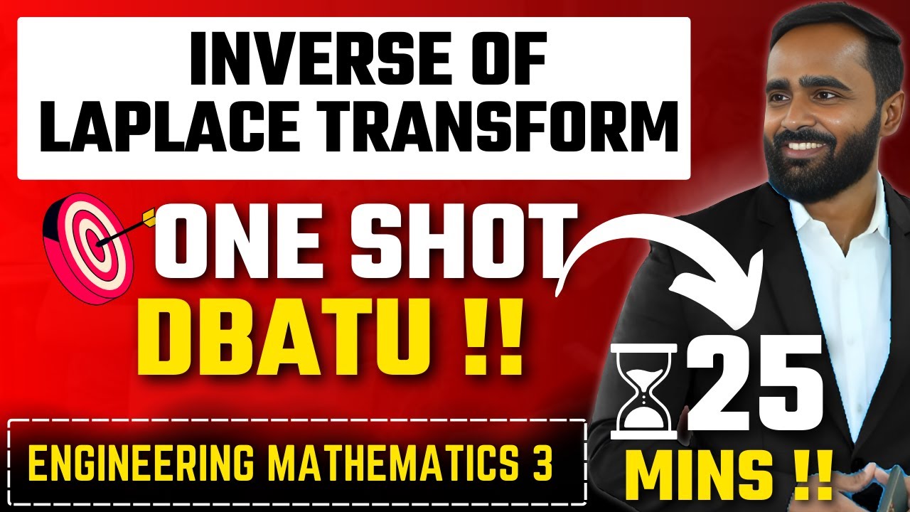 Inverse of Laplace Transform|Dbatu|One Shot |Engineering Mathematics |Pradeep Giri Sir