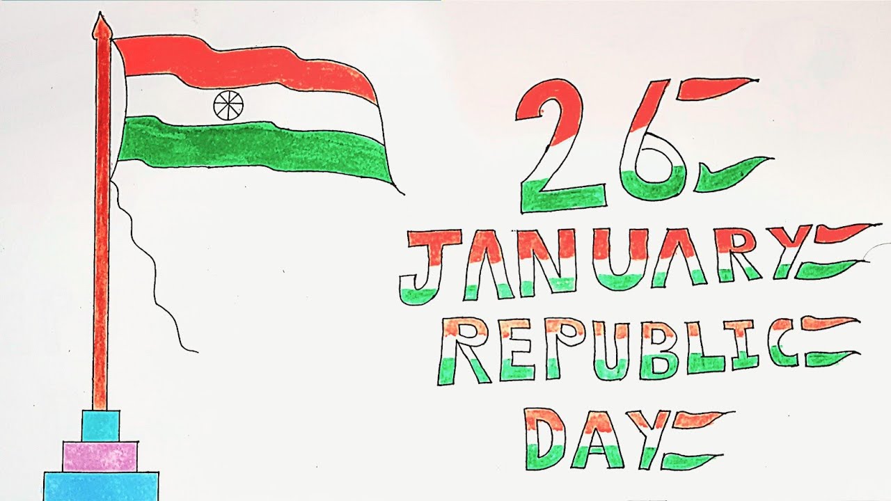 Tiranga Drawing 🇮🇳 | Indian National Flag Drawing Easy | National Flag Drawing | Daily Art Ideas