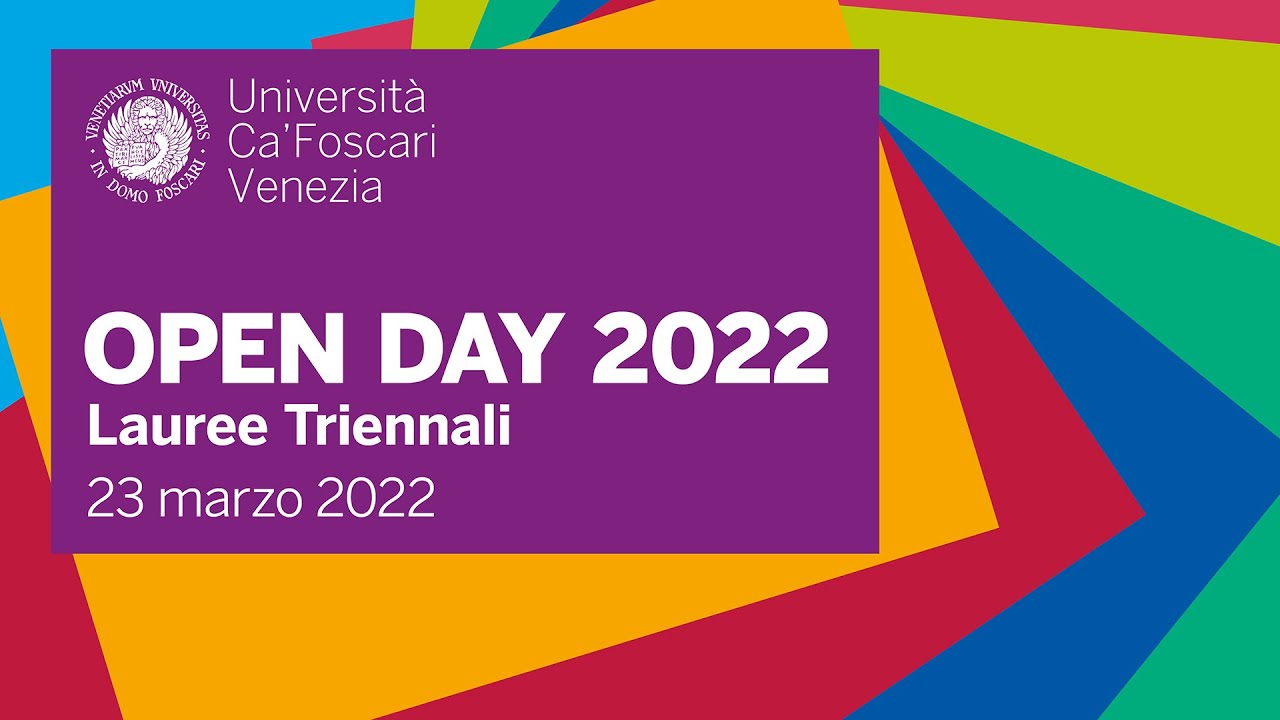 Open Day Ca' Foscari  lauree triennali - Lingue e culture - 23 marzo 2022