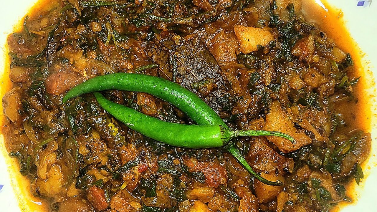 Aloo Palak Recipe cooking 🍳 Aloo Palak sabji 