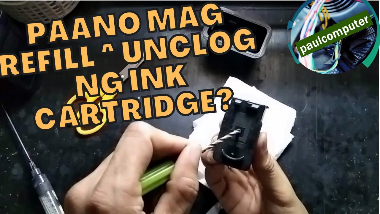 PAANO MAG REFILL / UNCLOG NG INK CARTRIDGE - CANON IP2770 BLACK (FIRST TIME)