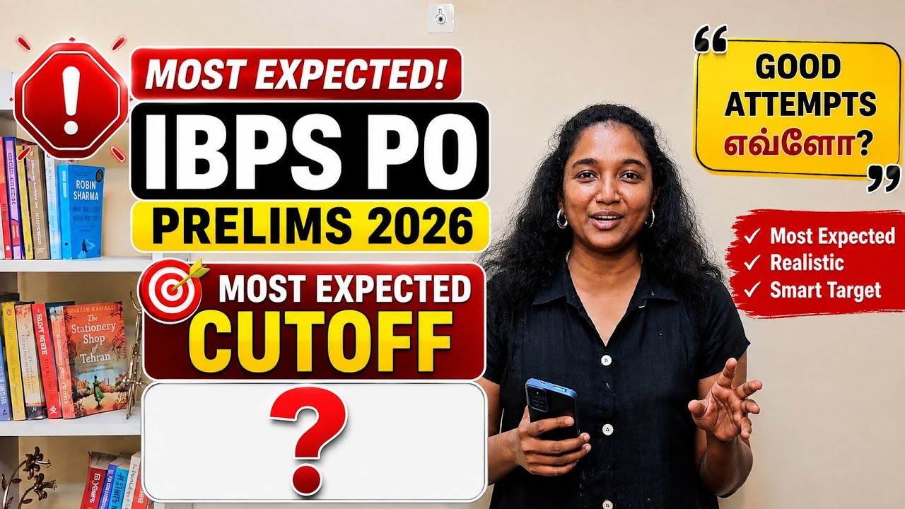🛑IBPS PO expected cut off | evalo attempts kudutha mainsku padikalam ? 